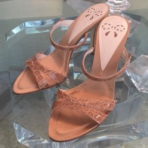NEW Franco Fieramosca Croc Embossed Sandals